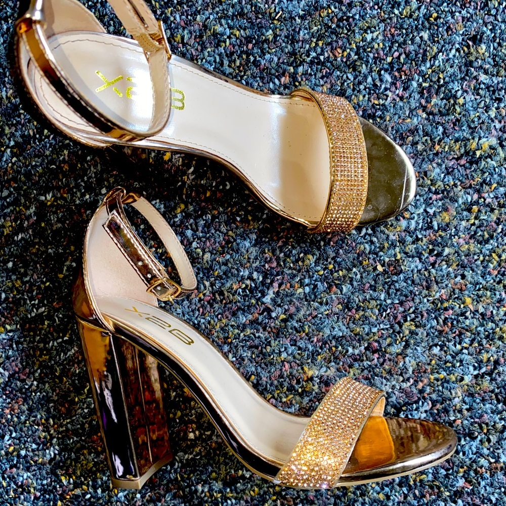 Rose gold heels